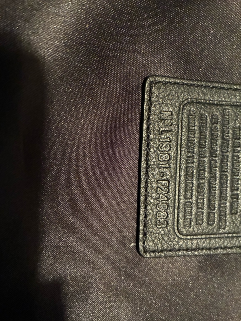 Coach Black Leather Shoulder Tote with Gold Hardware - Picture 7 of 11